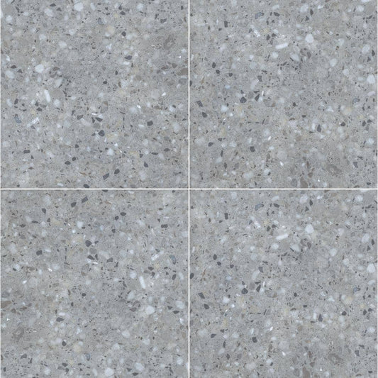 MSI Terrazo Gris 2 cm. x 24 in. x 24 in. Matte Porcelain Paver Floor Tile (8 sq. ft./Case)
