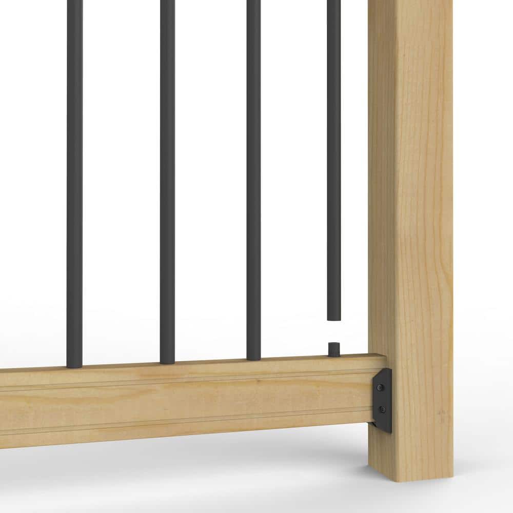 Deckorators 36 in. x .75 in. Textured Black Aluminum Round Classic Baluster (10-Pack)