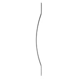 Deckorators 32-1/4 in. x 1 in. Textured Black Aluminum Arc Baluster (5-Pack)