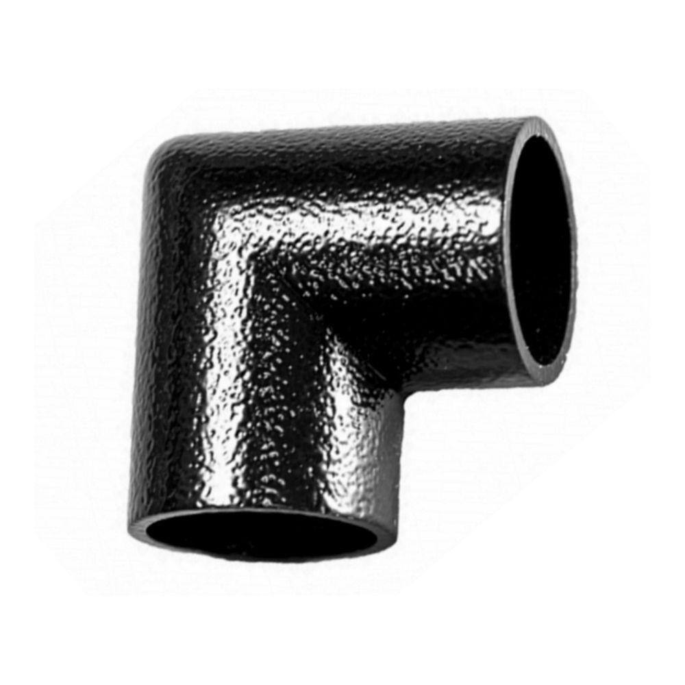 EZ Handrail Hammered Black Aluminum 90 Degree Miter Hand Rail Elbow
