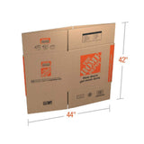 The Home Depot 24 in. L x 20 in. W x 21 in. D Heavy-Duty Extra-Large Moving Box with Handles (30-Pack)