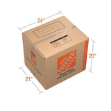 The Home Depot 24 in. L x 20 in. W x 21 in. D Heavy-Duty Extra-Large Moving Box with Handles (30-Pack)
