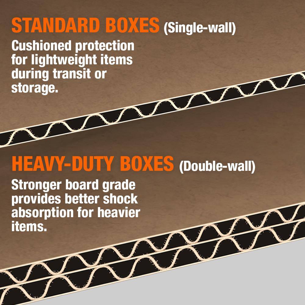 The Home Depot 15 in. L x 10 in. W x 12 in. Heavy-Duty Extra-Small Moving Box (20-Pack)