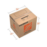 The Home Depot 24 in. L x 20 in. W x 21 in. D Extra-Large Moving Box with Handles (30-Pack)