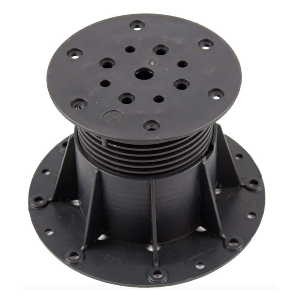 The Tile Doctor Plastic Adjustable Pedestal for Tile and Paver Pedestal System Adjusts 3.25-5.25 in. (12-Pieces/Box)