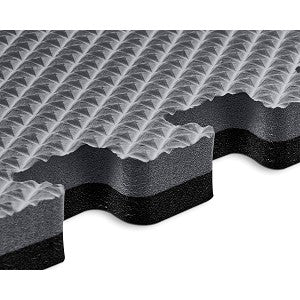 Norsk Dazzling Blue/Black 24 in. x 24 in. EVA Foam Truly Reversible Sport MMA Interlocking Tile (36-Tile)