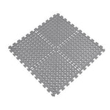 Norsk Multi-Purpose 18.3 in. x 18.3 in. Dove Gray Commercial PVC Garage Flooring Tile with Vented Drain Pattern (6-Pieces)