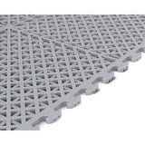 Norsk Multi-Purpose 18.3 in. x 18.3 in. Dove Gray Commercial PVC Garage Flooring Tile with Vented Drain Pattern (6-Pieces)