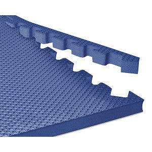 Norsk Solid Blue 24 in. x 24 in. EVA Foam Sport Interlocking Tiles (4-Pack)