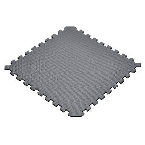 Norsk Black/Gray 24 in. x 24 in. x 0.51 in. Foam Interlocking Reversible Floor Mat (6-Pack)