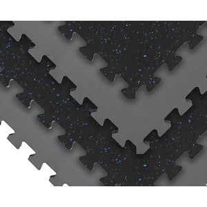 Norsk Shock Absorbent 25.2 in. x 25.2 in. x 0.70 in. Gym Tiles - Black/White Fleck (4-Pack)
