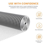 Tidoin 1/2 in. x 4 ft. x 100 ft. 19-Gauge Hardware Cloth Anti-Rust Wire