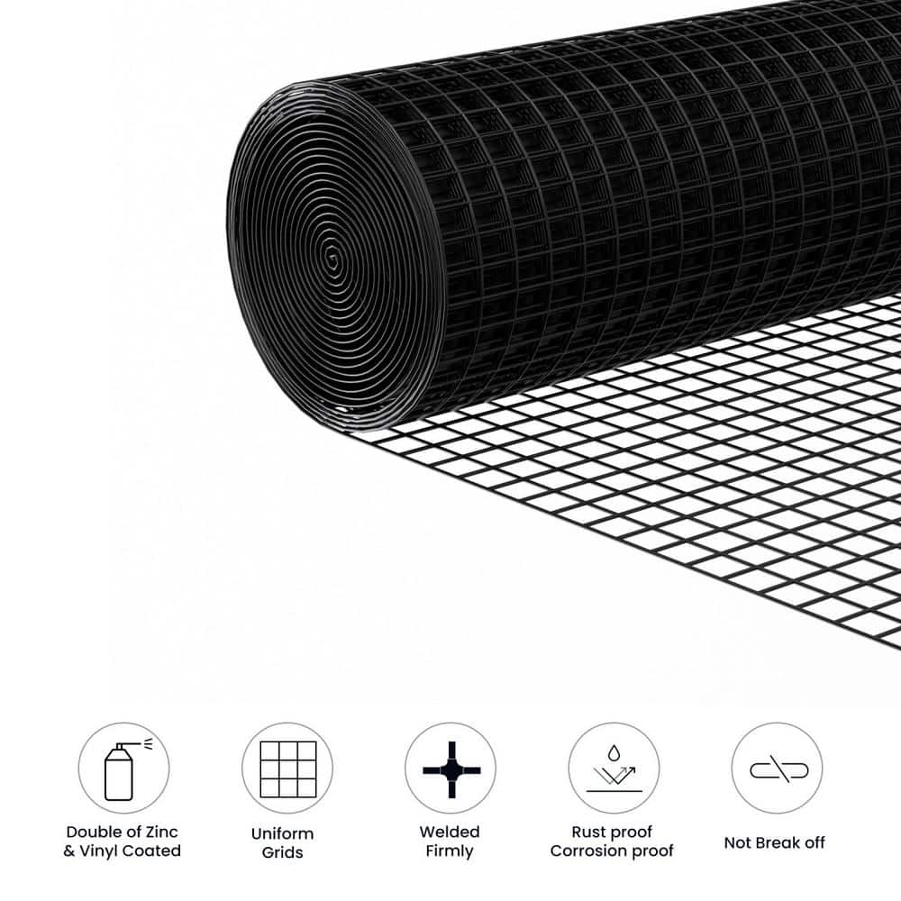 Tidoin 1/2 in. x 4 ft. x 50 ft. 19-Gauge Hardware Cloth Anti-Rust Wire
