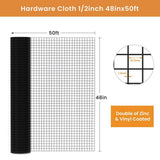Tidoin 1/2 in. x 4 ft. x 50 ft. 19-Gauge Hardware Cloth Anti-Rust Wire
