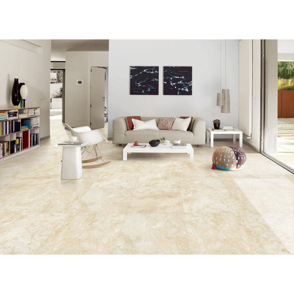 MSI Tierra Ivory 2 cm. x 24 in. x 24 in. Matte Porcelain Paver Tile (8 sq. ft. / case)