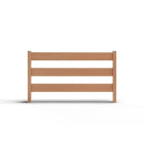Natures Composites Composite Modern 3-Board Ranch Rail (4 ft. H x 5.75 ft. W) Timber Brown