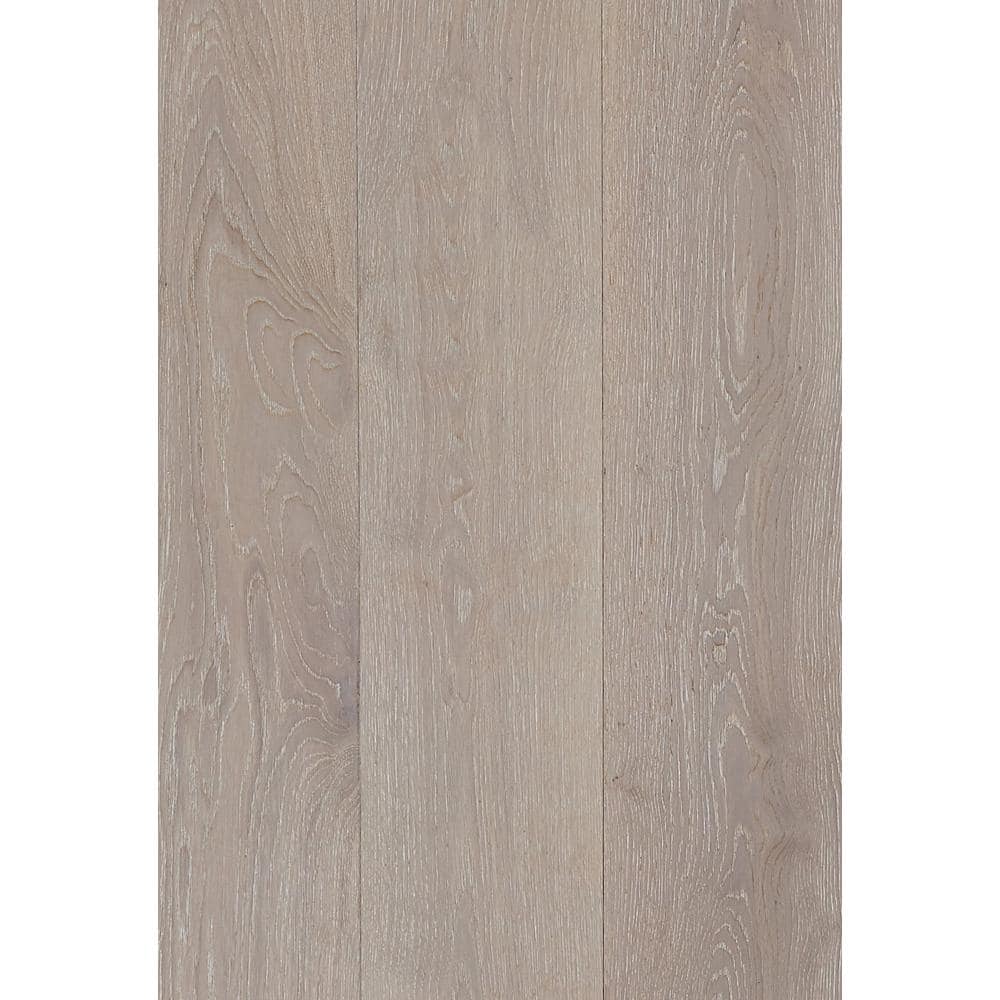 ASPEN FLOORING Timber Wolf White Oak 1/2 in. T x 7.5 in. W Water Resistant Wire Brush Engineered Hardwood Flooring (31.09 sqft/case)