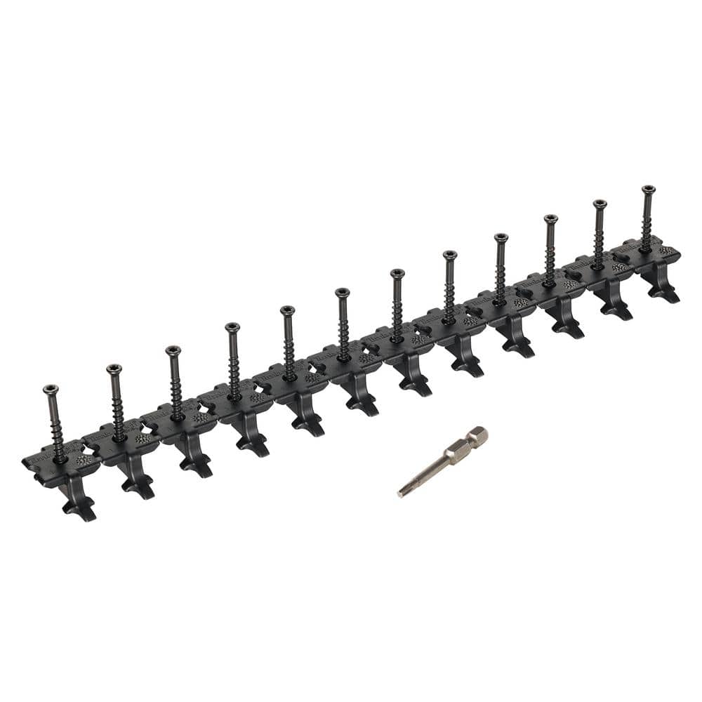 TimberTech EDGELoc for Composite 250 sq. ft. (444 EdgeLoc Glass Filled Nylon Fasteners with 444 Preset 305SS Screws and T15 Bit)