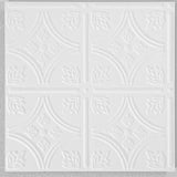 Armstrong Ceilings TinLook TinTile 12-in x 12-in Surface-Mount Acoustic Ceiling Tiles, White, 40-Pack (Item 1240)