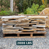 Southwest Boulder & Stone 16 in. x 12 in. x 2 in. 120 sq. ft. Titanium White Natural Flagstone for Landscape, Gardens and Pathways