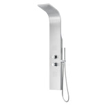 ANZZI Anchorage Brushed Steel 2-Spray Shower Panel System (Valve Included)