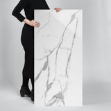 DreamStone Statuario Valley 24x48 Polished Porcelain Tile - Lux Tile