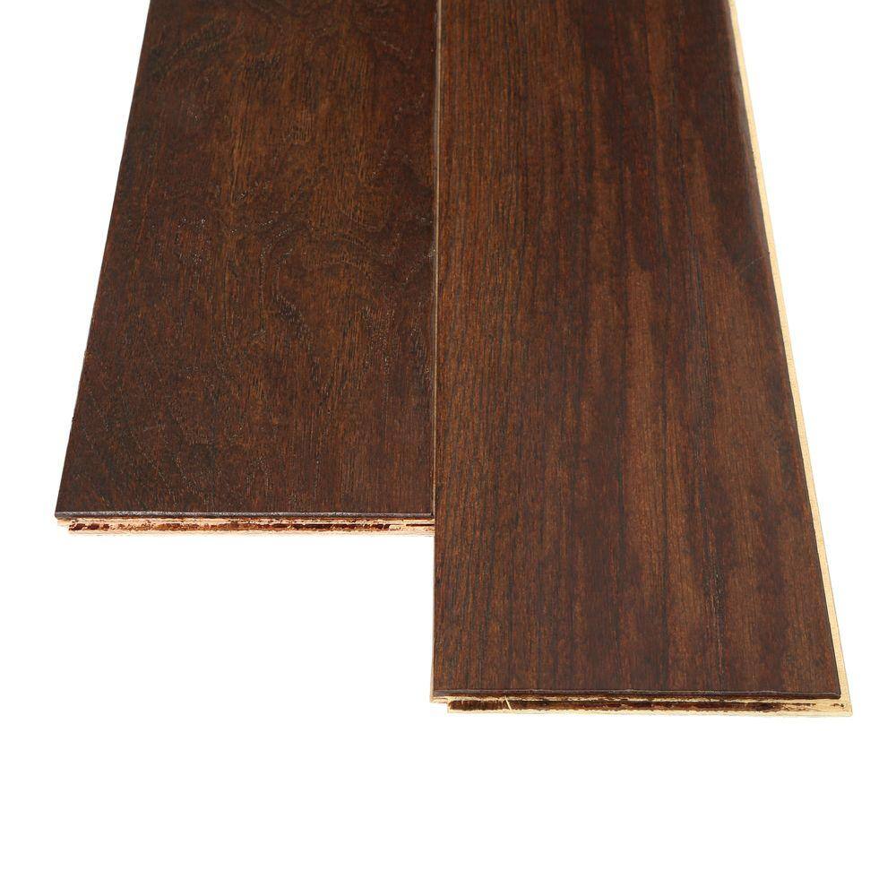 Bruce American Vintage Tobacco Barn Hickory 3/8 in. T x 5 in. W T+G Hand Scraped Engineered Hardwood Flooring (25 sq.ft./ctn)