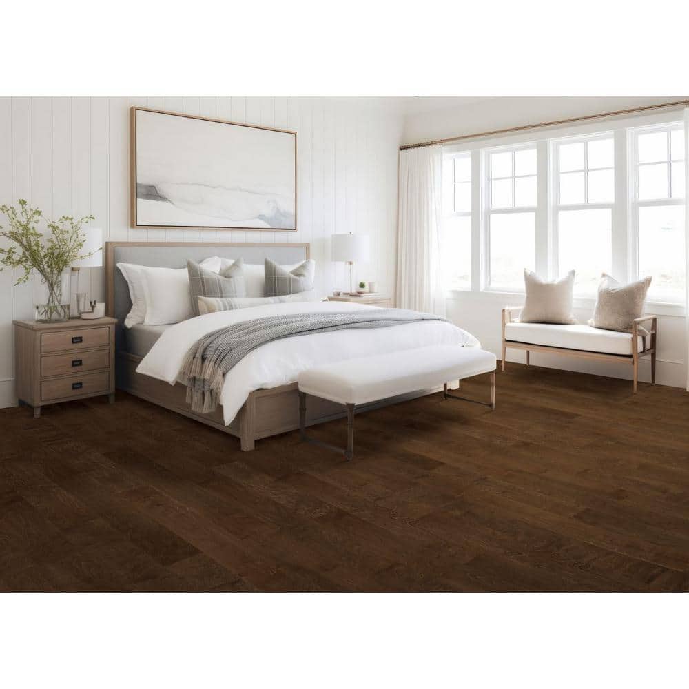 Mohawk Olde Town Tobacco Birch 0.37 in. T x 5 in. W Hand Scraped Engineered Hardwood Flooring (22.97 sq. ft./case)