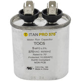 Titan Pro TOC5 capacitor - front view (Product Type: Capacitor; Voltage: 370V)