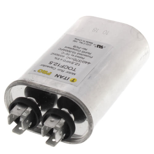 Titan Pro TOCF12.5 capacitor - detail view (Product Type: Capacitor; Voltage: 440/370V)