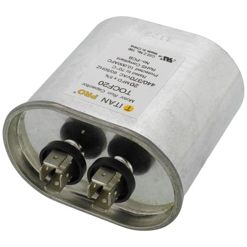 Titan Pro TOCF20 capacitor - detail view (Product Type: Capacitor; Voltage: 440/370V)