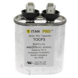 Titan Pro TOCF3 capacitor - front view (Product Type: Capacitor; Voltage: 440/370V)