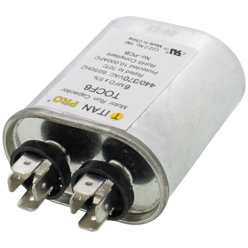 Titan Pro TOCF6 capacitor - detail view (Product Type: Capacitor; Voltage: 440/370V)