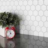 Metro 2" Hex Matte White 11-1/8 in. x 12-5/8 in. Porcelain Mosaic Tile (10.0 sq. ft./Case)
