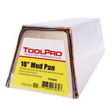 ToolPro 10 in. Stainless Steel Mud Pan with Sheared Edges