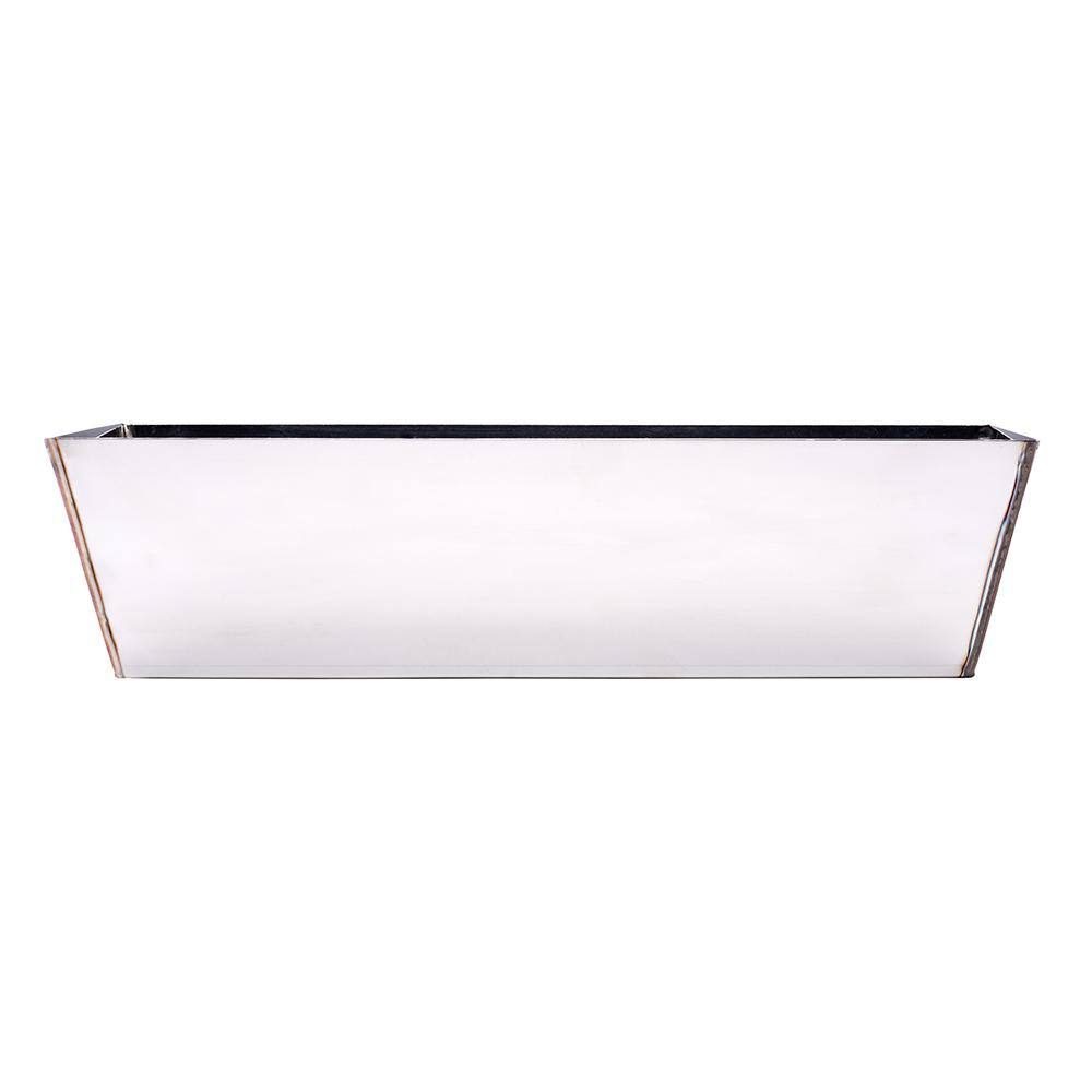 ToolPro 12 in. Stainless Steel Mud Pan with Sheared Edges
