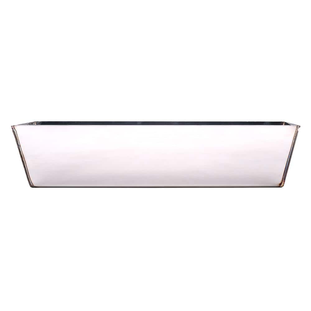 ToolPro 14 in. Stainless Steel Mud Pan with Rounded Bottom