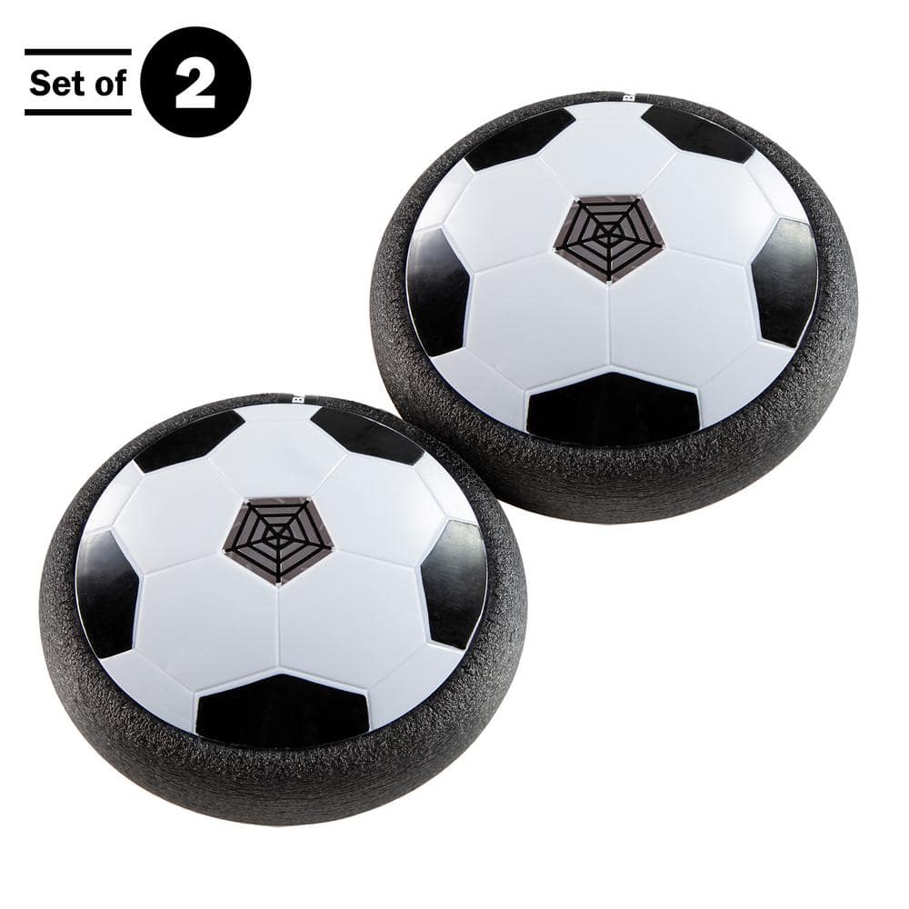 Trademark Games Hover Soccer Ball Multi-Color Air Soccer Balls with LED Lights and Soft Bumpers for Safe Indoor Play (2-Pack)