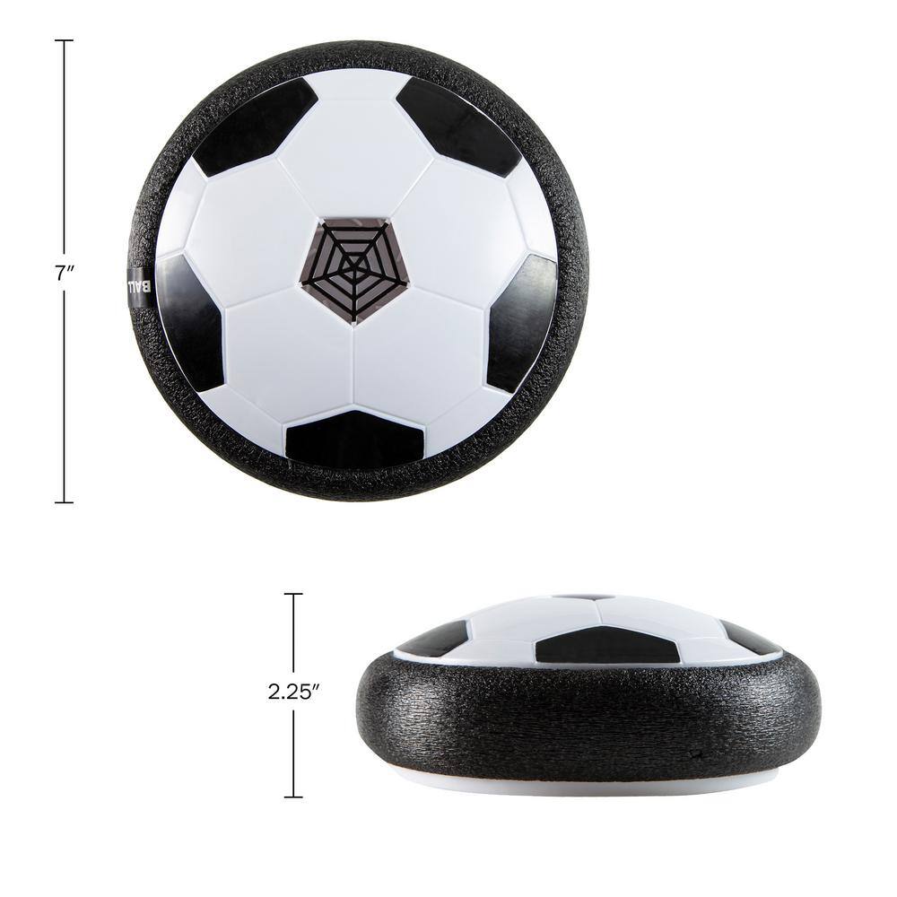 Trademark Games Hover Soccer Ball Multi-Color Air Soccer Balls with LED Lights and Soft Bumpers for Safe Indoor Play (2-Pack)
