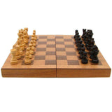 Trademark Games Wooden Book Style Chess Board with Staunton Chessmen