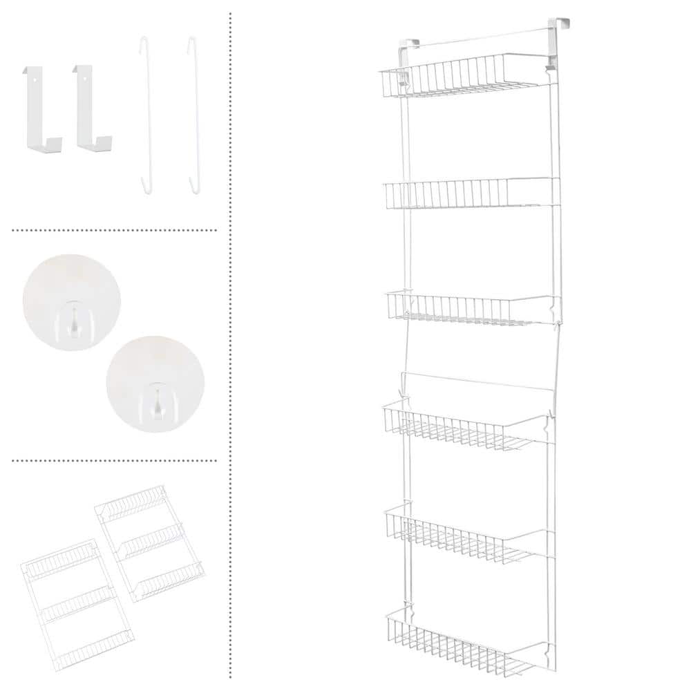 Trademark Home 6-Shelf Overdoor Storage Rack