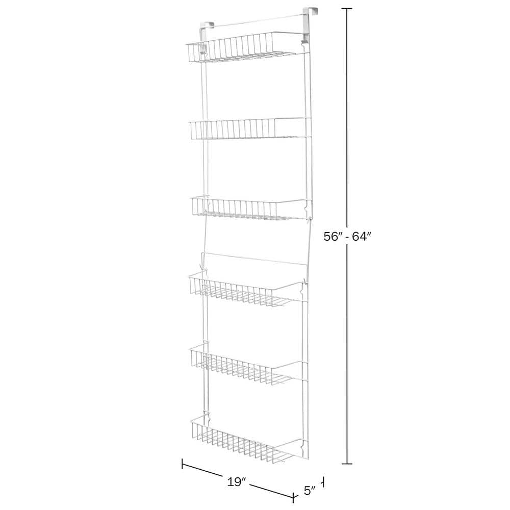 Trademark Home 6-Shelf Overdoor Storage Rack