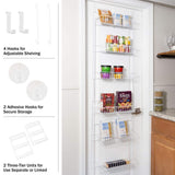 Trademark Home 6-Shelf Overdoor Storage Rack