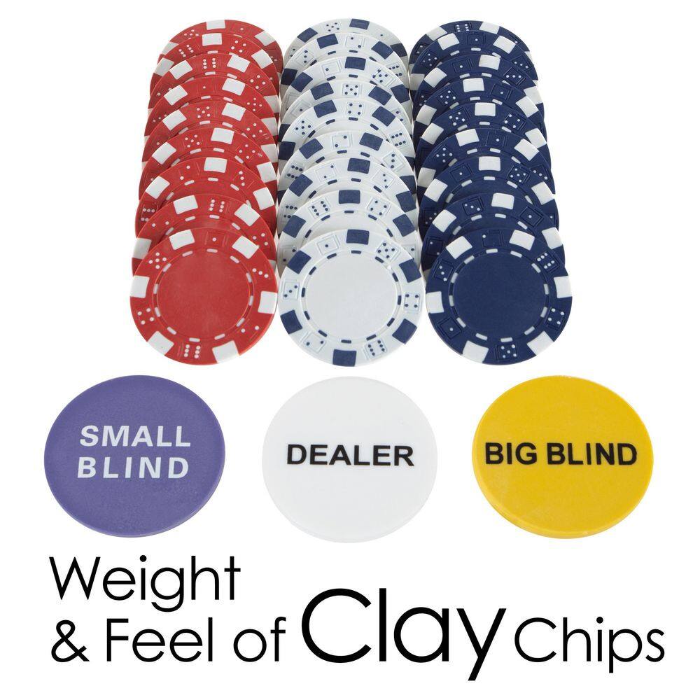Trademark Poker Poker Chip Set with Carrying Case Silver