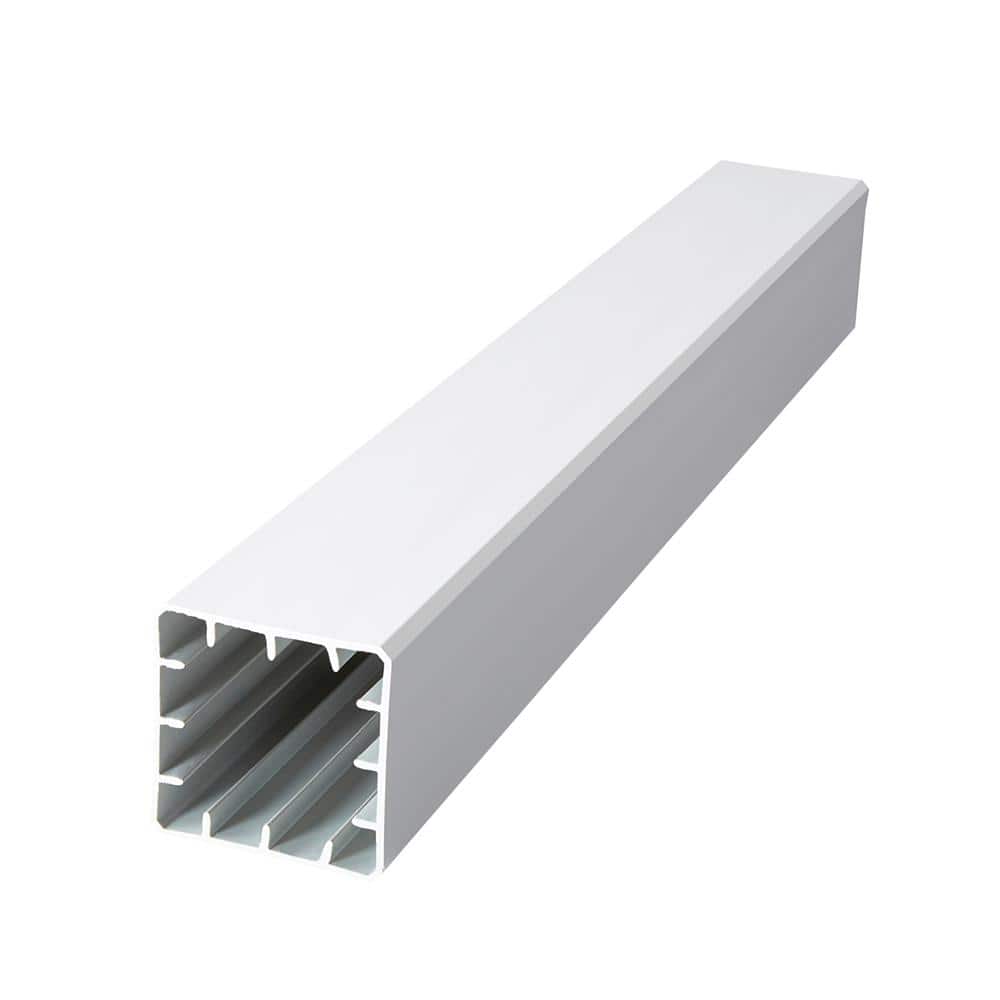 Fiberon CountrySide 5 in. x 5 in. x 45 in. Tranquil White Capped Composite Beveled Post Sleeve