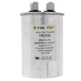 Titan Pro TRCF25 capacitor - front view (Product Type: Capacitor; Voltage: 440/370V)