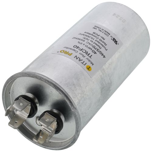 Titan Pro TRCF40 capacitor - detail view (Product Type: Capacitor; Voltage: 440/370V)