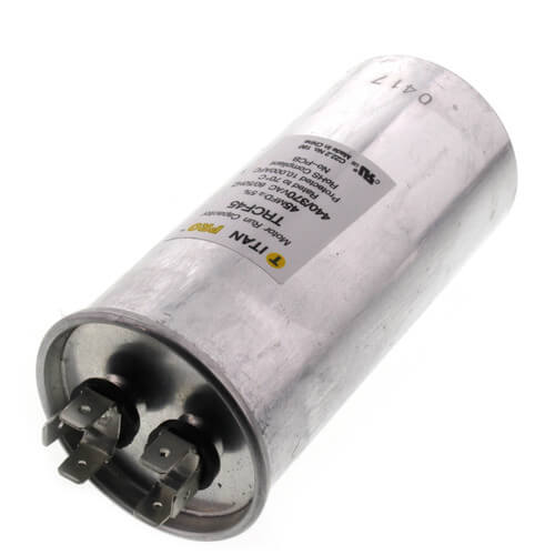 Titan Pro TRCF45 capacitor - detail view (Product Type: Capacitor; Voltage: 440/370V)
