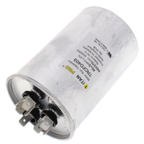 Titan Pro TRCFD403 capacitor - detail view (Product Type: Capacitor; Voltage: 440/370V)
