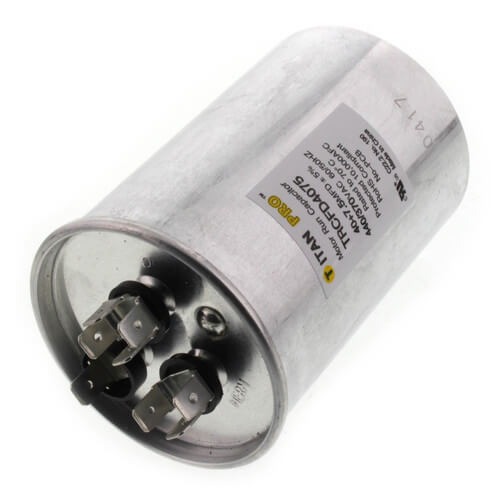 Titan Pro TRCFD4075 capacitor - detail view (Product Type: Capacitor; Voltage: 440/370V)